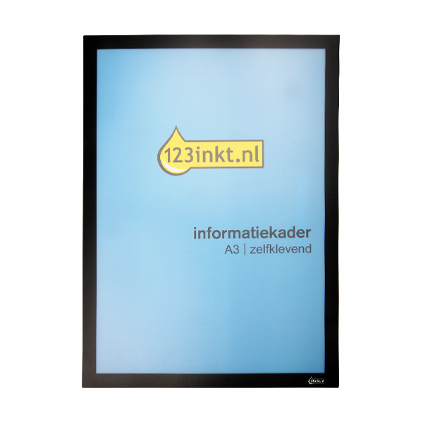 A3 display frame (black, self-adhesive) | 123ink 301632 - 1