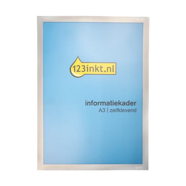 A3 display frame (silver, self-adhesive) | 123ink 301631 - 1