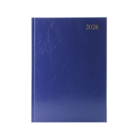 A4 Day per page blue desk diary, 2026╽KFA41BU26 299177