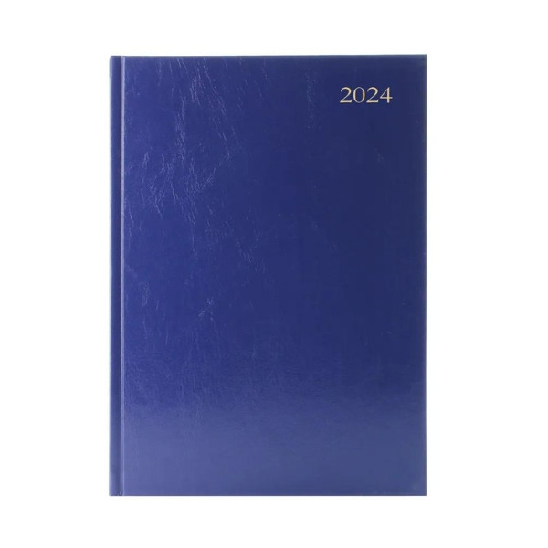 A4 Week to view blue desk diary, 2024╽KFA43BU24 KFA43BU24 299185 - 1