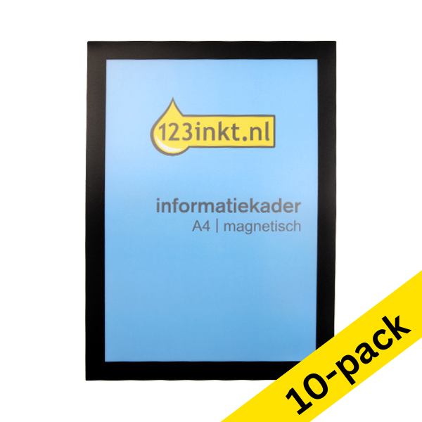 A4 display frame (black, magnetic) | 123ink | 10-pack 302745 - 1