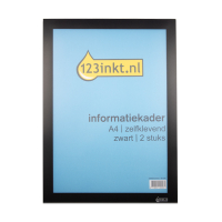 A4 display frame (black, self-adhesive) | 123ink | 2-pack 301245