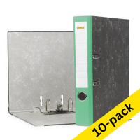 A4 lever arch file | 123ink cardboard | green 50mm | 10-pack