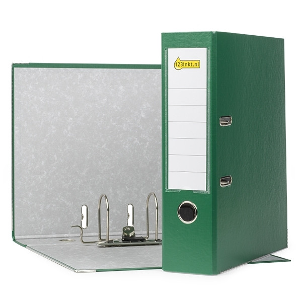 A4 lever arch file | 123ink plastic | green 80mm 100202174C 10105055C 811360C 300179 - 1
