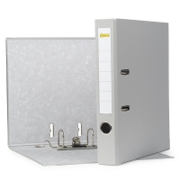 A4 lever arch file | 123ink plastic | grey 50mm