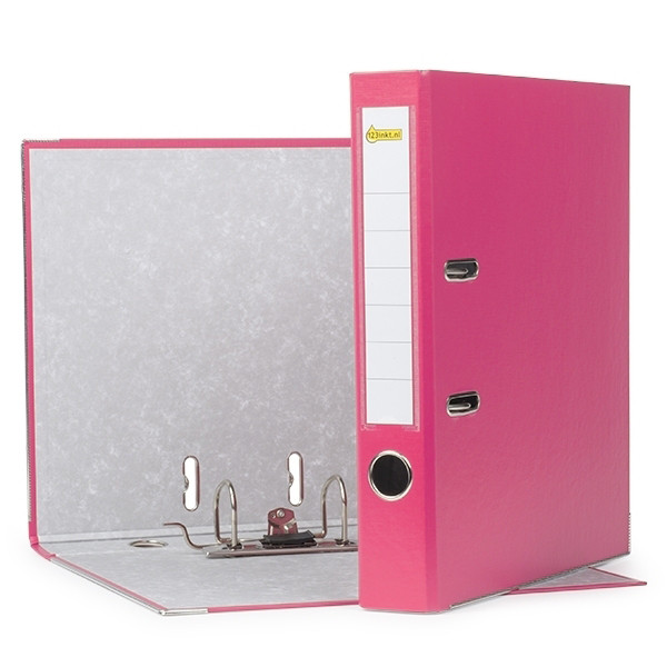 A4 lever arch file | 123ink plastic | pink 50mm 811413C 300516 - 1