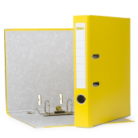 A4 lever arch file | 123ink plastic | yellow 50mm | 10-pack