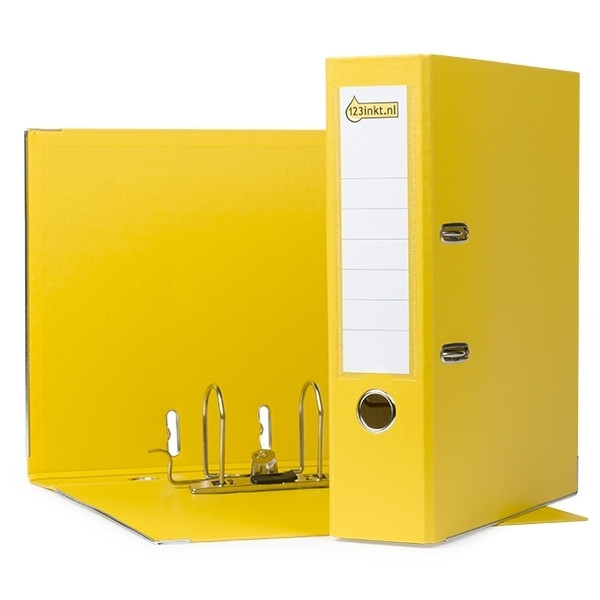 A4 lever arch file | 123ink plastic | yellow 80mm 100202166C 10105015C 811310C 300111 - 1
