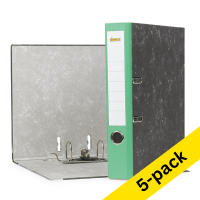 A4 lever arch file (50mm) | cardboard | 123ink green | 5-pack