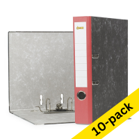 A4 lever arch file (50mm) | cardboard | 123ink red | 10-pack