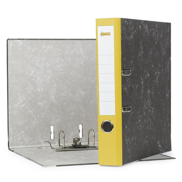 A4 lever arch file (50mm) | cardboard | 123ink yellow 300665 - 1