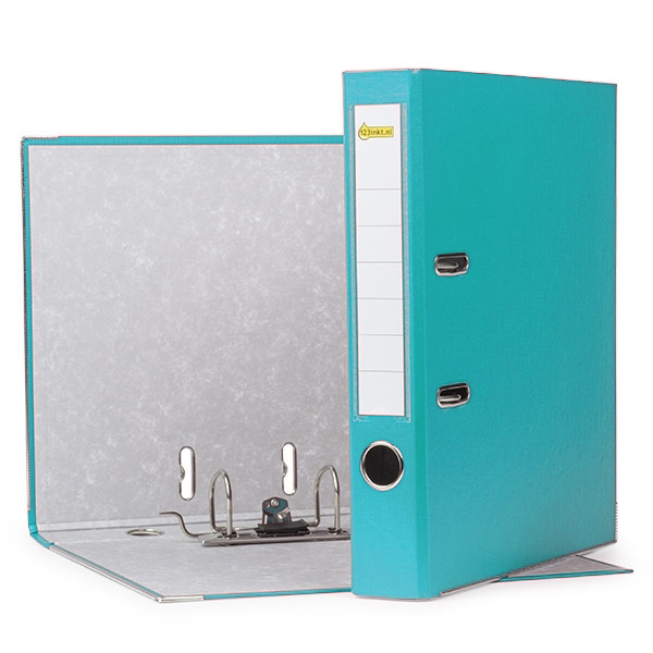 A4 lever arch file (50mm) | plastic | 123ink turquoise 300517 - 1