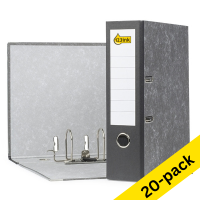 A4 lever arch file (80mm) | cardboard | 123ink black | 20-pack