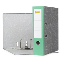 A4 lever arch file (80mm) | cardboard | 123ink green | 10-pack