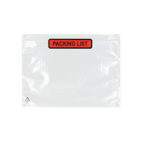 A5 "PACKING LIST" packing list envelope 225 x 165mm | transparent self-adhesive | 123ink | 100-pack 300784