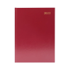 A5 Week to View burgundy desk diary, 2024 | KFA53BG23 KFA53BG24 299193