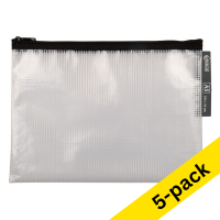 A5 black mesh pouch | 123ink | 5-pack