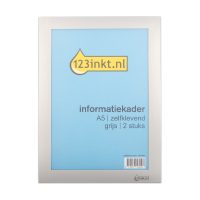 A5 display frame (grey, self-adhesive) | 123ink | 2-pack 301248