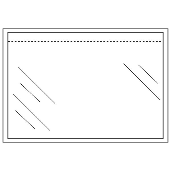 A5 unprinted packing list envelope 225 x 165mm | transparent self-adhesive | 123ink | 1,000-pack 300781 - 3