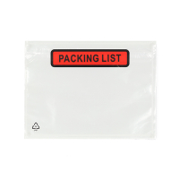 A6 "PACKING LIST" packing list envelope 165 x 122mm | transparent self-adhesive | 123ink | 100-pack 300782