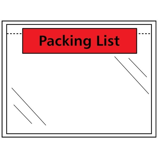 A6 "PACKING LIST" packing list envelope 165 x 122mm | transparent self-adhesive | 123ink | 1,000-pack 300785 - 3