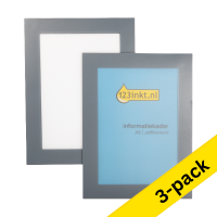 A6 display frame (grey, self-adhesive) | 123ink | 2-pack x3