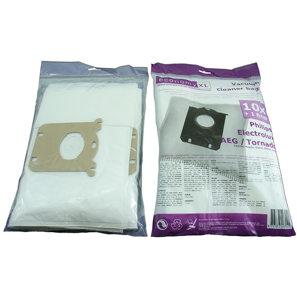 AEG-Electrolux S microfibre vacuum cleaner bags | 10 bags + 1 filter (123ink version)  SAE01003 - 1