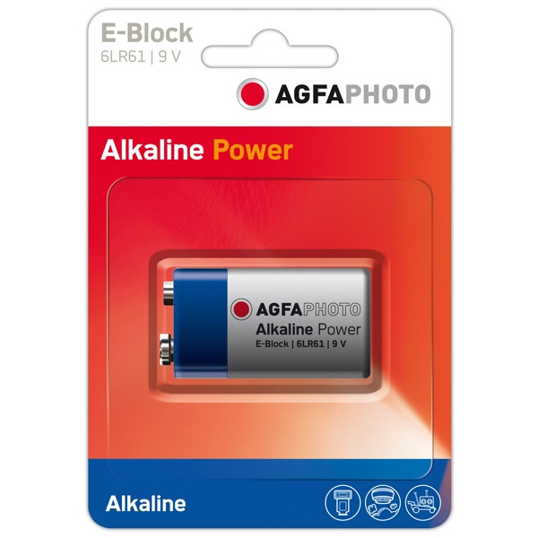AgfaPhoto 9V E-Block 6LR61 battery 110-802596 290008 - 1