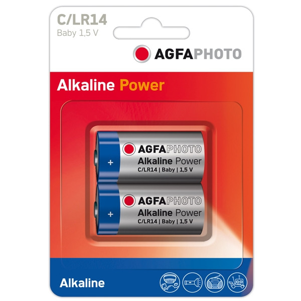 AgfaPhoto C LR14 batteries | 2-pack 290010 - 1