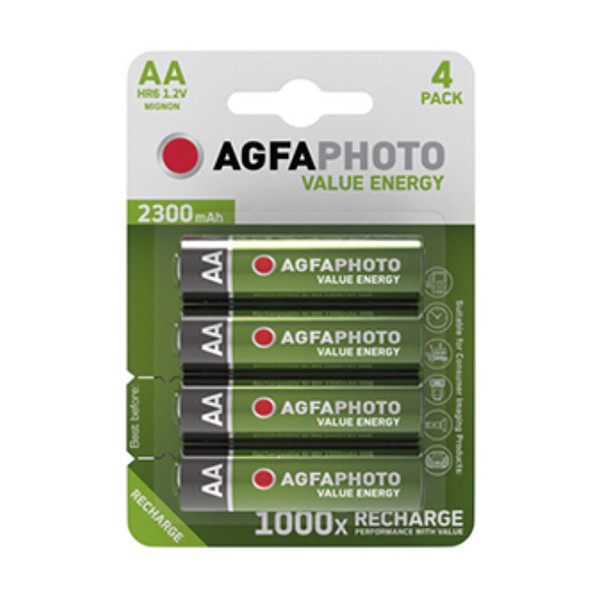 AgfaPhoto Rechargeable AA battery (4-pack) 131-802718 290028 - 1