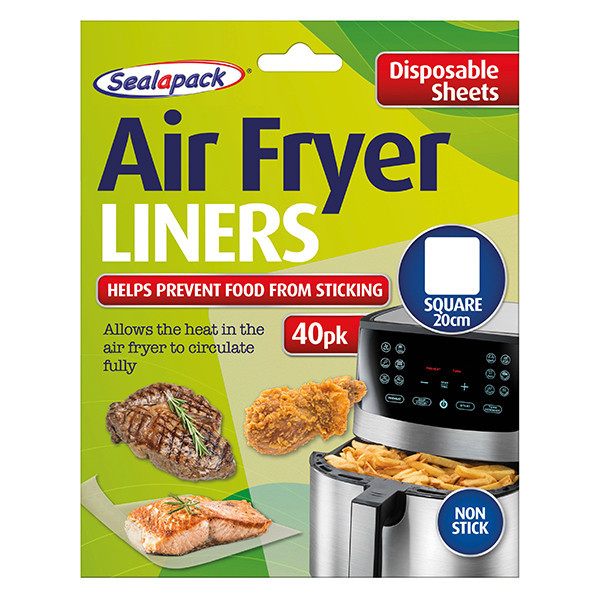 Airfryer liners 20cm | square | Sealapack | 40-pack SSE00033 - 1