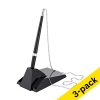 Desk pen | black (black ink) | Alco | 3-pack 219159 - 1