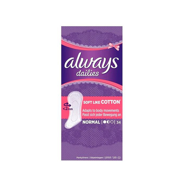 Always Soft Like Cotton normal panty liners (34-pack) SAL00020 - 1