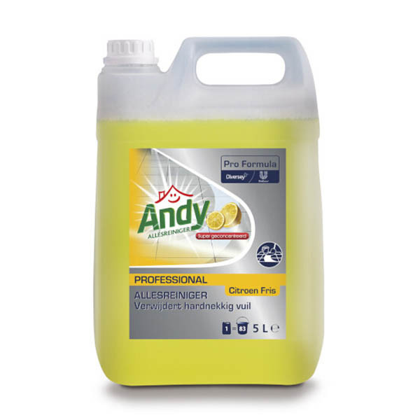 All-purpose cleaner 5L | Andy Pro Formula Trusted Lemon Fresh SAN00487 - 1