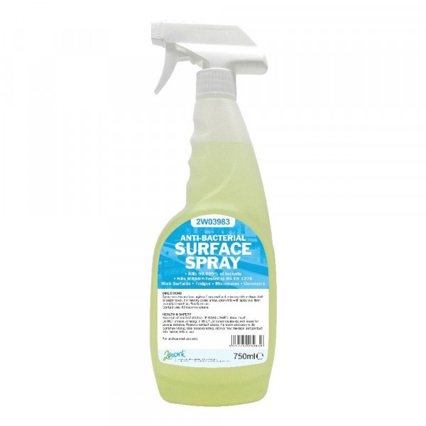 Antibacterial cleaning surface spray 750ml | 2Work | 6-pack 299128 - 1
