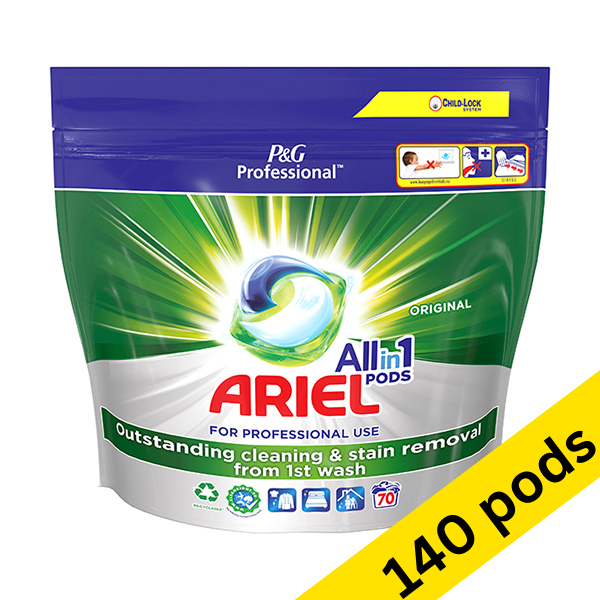Ariel All-in-one Professional Regular detergent pods (140 pods)  SAR05213 - 1