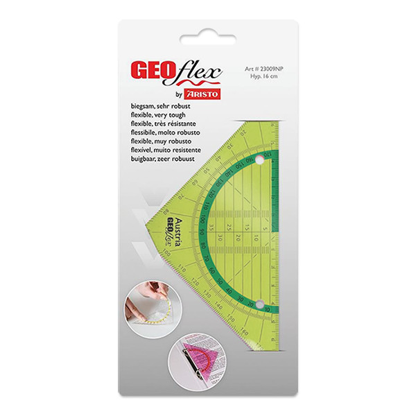 Aristo Geoflex neon green flexible geo-triangle, 16cm AR-23009NG 206856 - 1