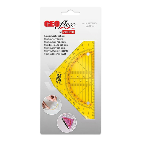 Aristo Geoflex neon orange flexible geo-triangle, 16cm AR-23009NO 206857 - 1