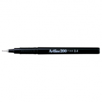 Artline 200 black fine fineliner (0.4mm) 0643203 238363