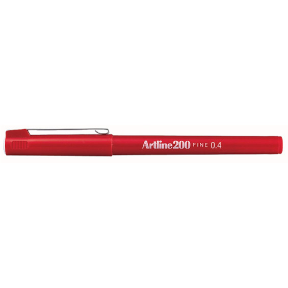 Artline 200 red fine fineliner (0.4mm) 0643202 238524 - 1