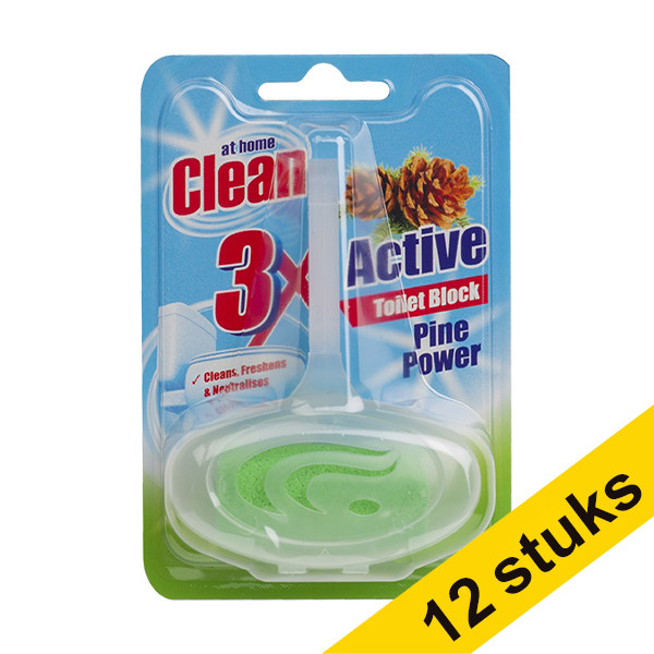 At Home Clean Pine toilet block, 40g (12-pack)  404156 - 1