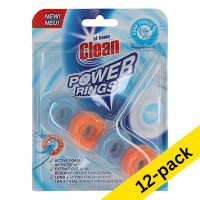 Toilet block 40g | At Home Clean Power Rings Aqua Power | 12-pack