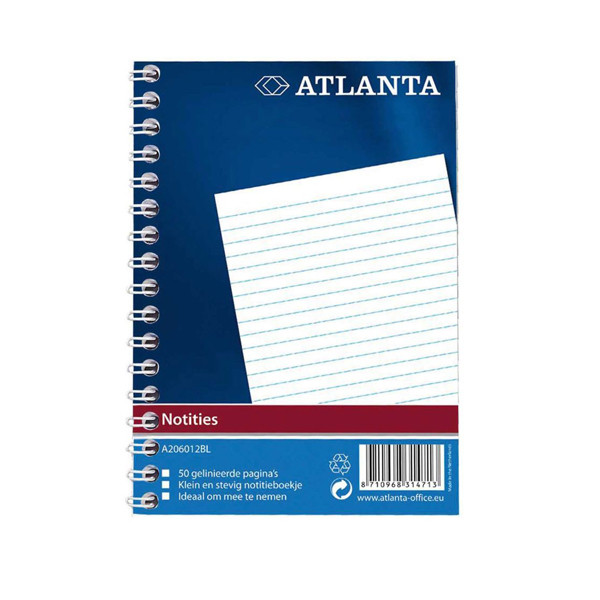 Atlanta A6 spiraled notebook, 50 sheets 2206012600 203046 - 1