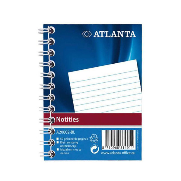 Atlanta A7 lined notebook with spiral, 50 sheets 2206026000 203047 - 1