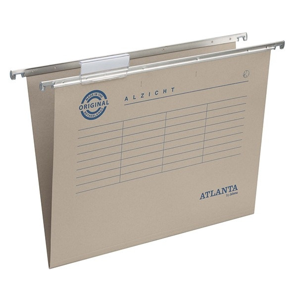 Atlanta Alzicht grey A4 vertical suspension file with V-bottom, 330mm (25-pack) 203007 - 1