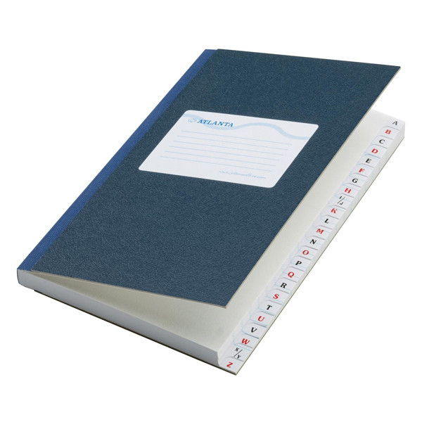 Notebook A-Z lined A6 | blue | Atlanta | 192 sheets 203036 - 1