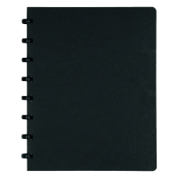 Notepad checkered spiral A5 | black | Atoma | 63 sheets 405250