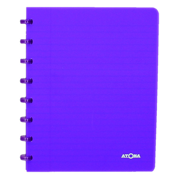 Notepad lined A5 | transparent purple | Atoma Trendy | 72 sheets 405223 - 1