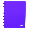Notepad lined A5 | transparent purple | Atoma Trendy | 72 sheets