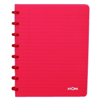 Notepad lined A5 | transparent red | Atoma Trendy | 72 sheets 405222